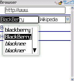BlackBerry Browser Screenshot 3