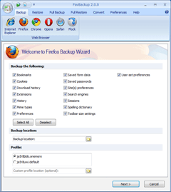 Backup and Restore Internet Explorer Settings