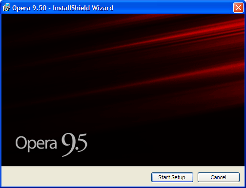 Opera 9.5 Install