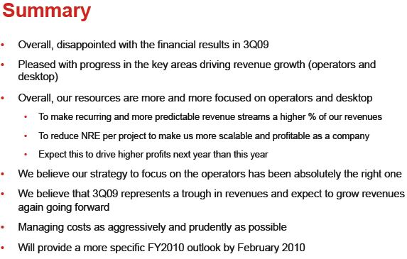 Opera Software Q3 2009 Financial Results