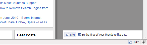 Add Facebook Like to Firefox