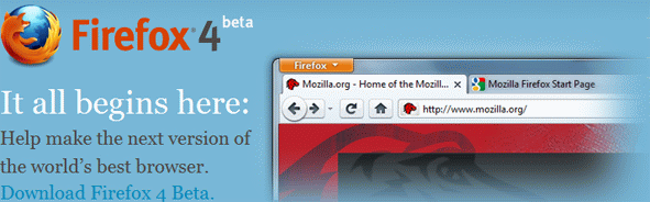Firefox 4 Beta Released