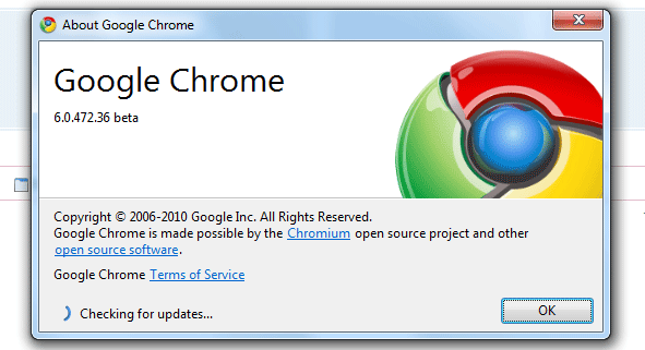 Google Chrome: Updates
