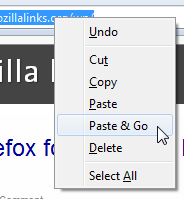 Firefox 4 Receives Paste and Go