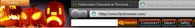 Internet Explorer, Google Chrome And Firefox Halloween Themes