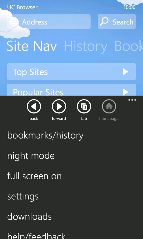 Windows Phone UC Browser: Speed Dial, Open Links In Background And More