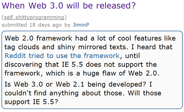 When Web 3.0 Will Be Released (Pic)?