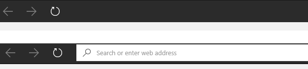 Microsoft Edge Address Bar